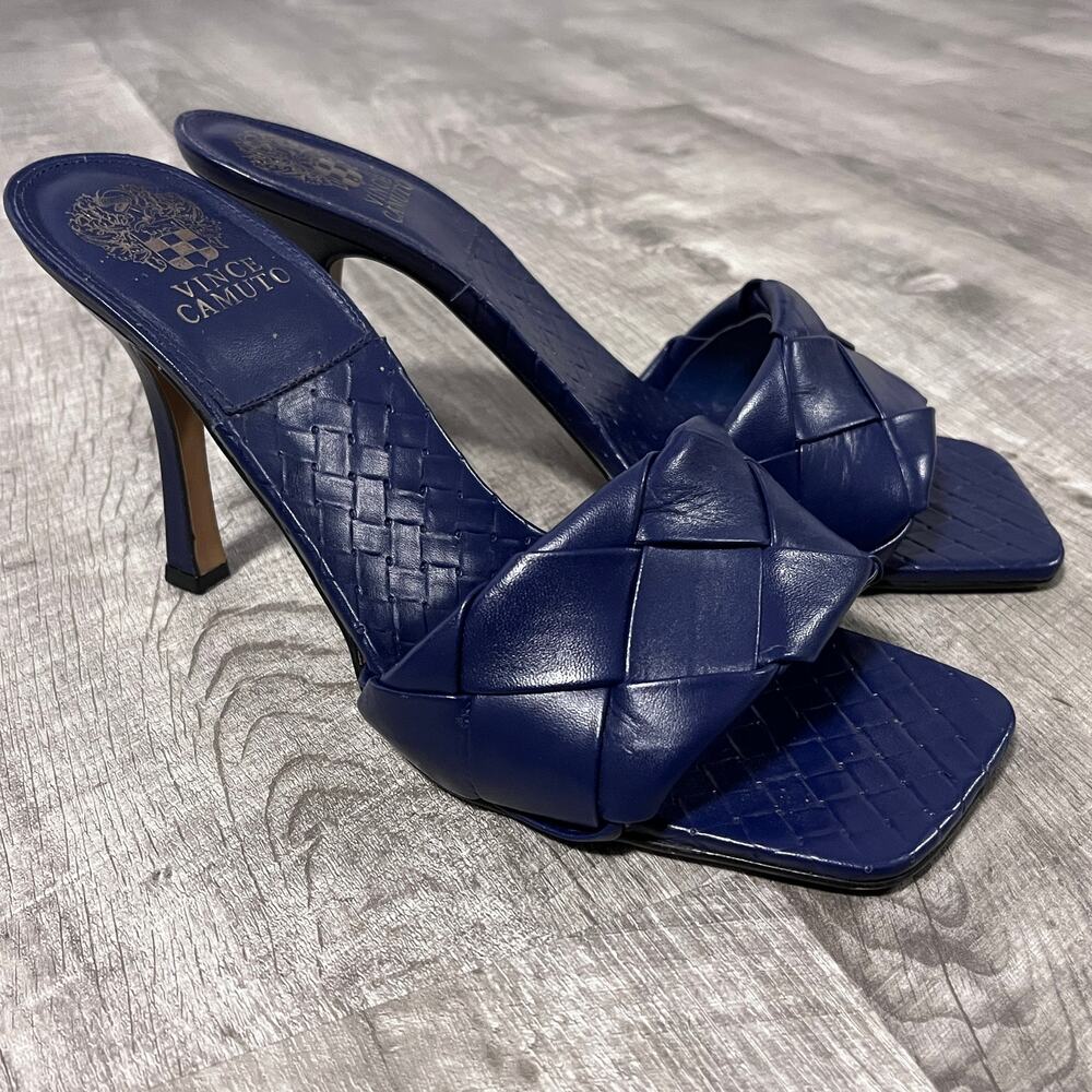 Vince Camuto Slides Sandal Royal Blue Heels Size 10